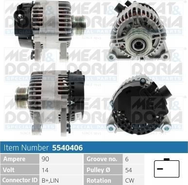 Meat & Doria 5540406 - Alternatore autozon.pro