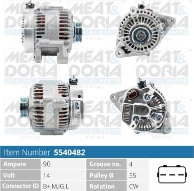 Meat & Doria 5540482 - Alternatore autozon.pro