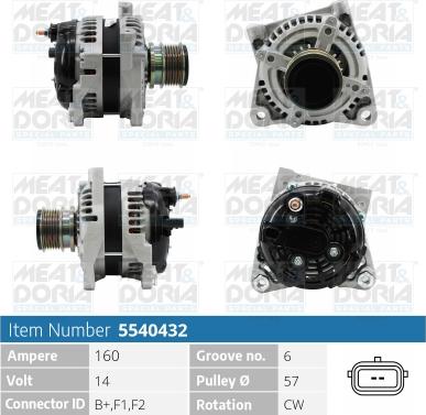 Meat & Doria 5540432 - Alternatore autozon.pro