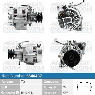 Meat & Doria 5540437 - Alternatore autozon.pro