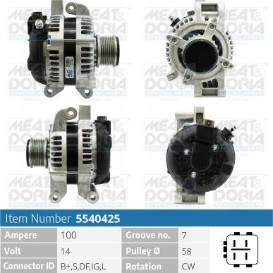 Meat & Doria 5540425 - Alternatore autozon.pro