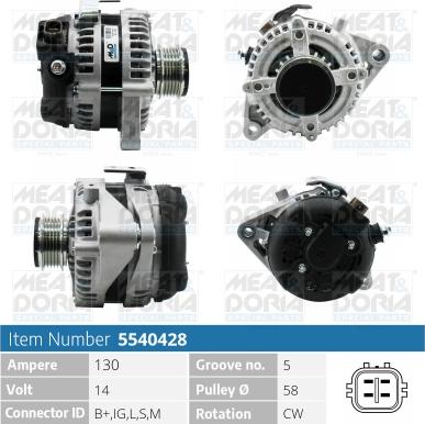 Meat & Doria 5540428 - Alternatore autozon.pro