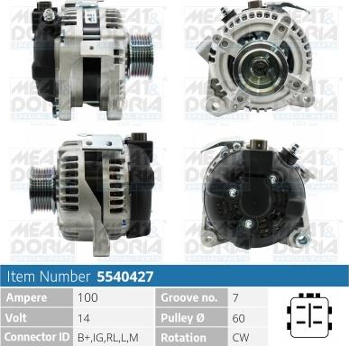 Meat & Doria 5540427 - Alternatore autozon.pro