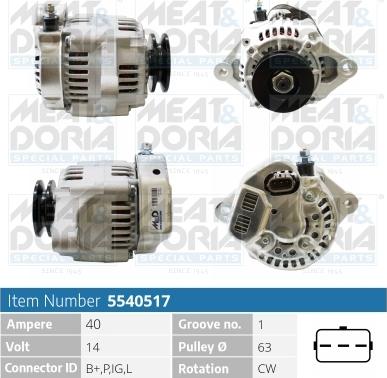 Meat & Doria 5540517 - Alternatore autozon.pro