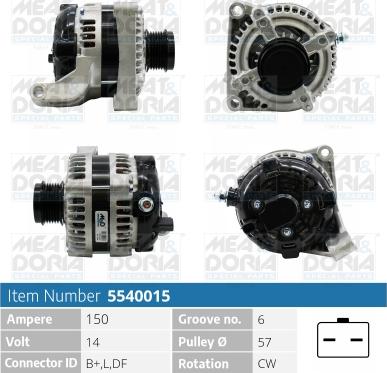 Meat & Doria 5540828 - Alternatore autozon.pro