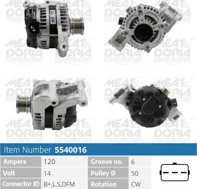 Meat & Doria 5540016 - Alternatore autozon.pro