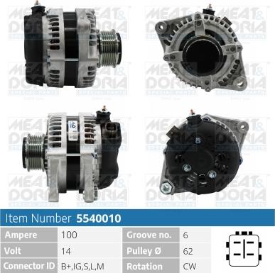 Meat & Doria 5540010 - Alternatore autozon.pro