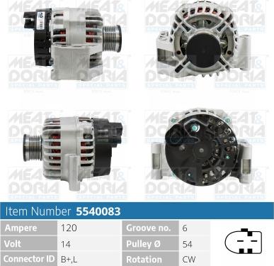 Meat & Doria 5540083 - Alternatore autozon.pro