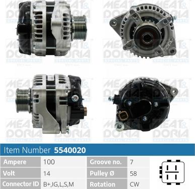 Meat & Doria 5540020 - Alternatore autozon.pro