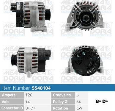 Meat & Doria 5540104 - Alternatore autozon.pro