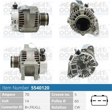 Meat & Doria 5540120 - Alternatore autozon.pro