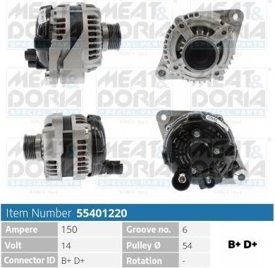 Meat & Doria 55401220 - Alternatore autozon.pro