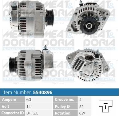 Meat & Doria 5540896 - Alternatore autozon.pro