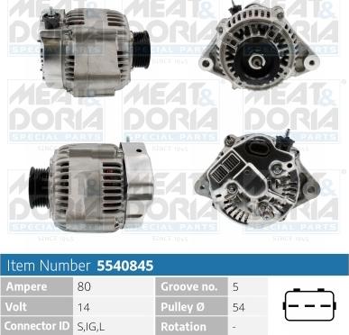 Meat & Doria 5540845 - Alternatore autozon.pro