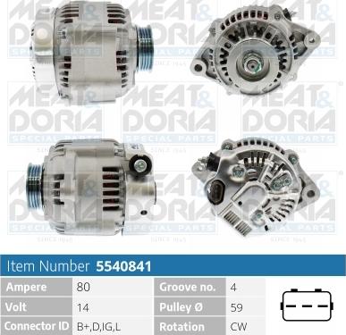 Meat & Doria 5540841 - Alternatore autozon.pro