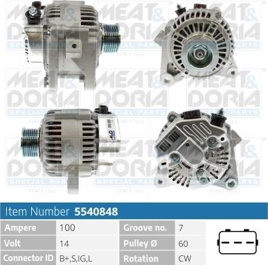 Meat & Doria 5540848 - Alternatore autozon.pro