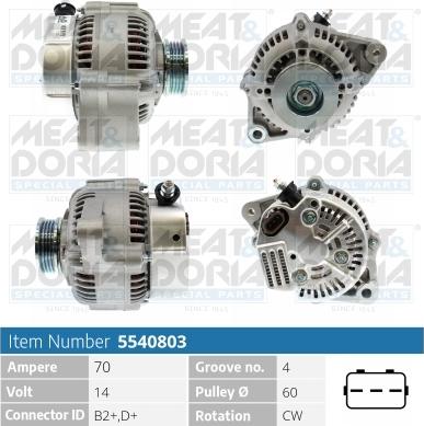 Meat & Doria 5540803 - Alternatore autozon.pro