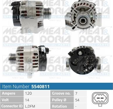 Meat & Doria 5540811 - Alternatore autozon.pro