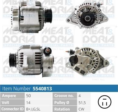 Meat & Doria 5540813 - Alternatore autozon.pro