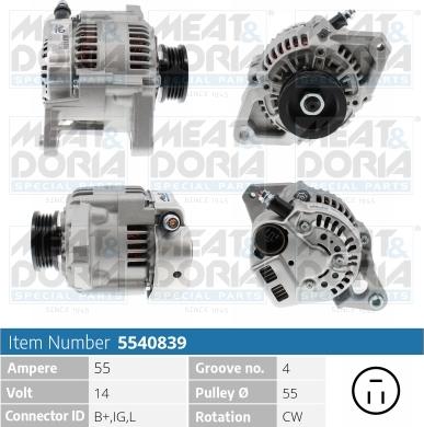 Meat & Doria 5540839 - Alternatore autozon.pro