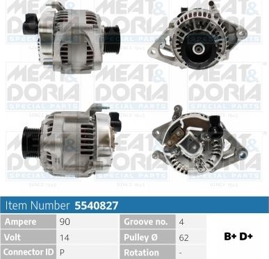 Meat & Doria 5540827 - Alternatore autozon.pro