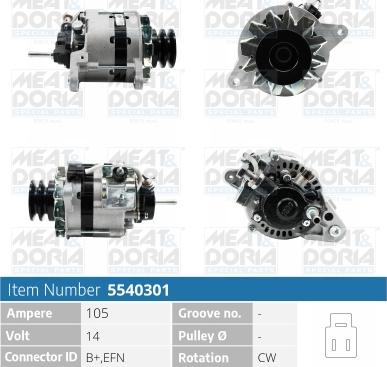 Meat & Doria 5540301 - Alternatore autozon.pro