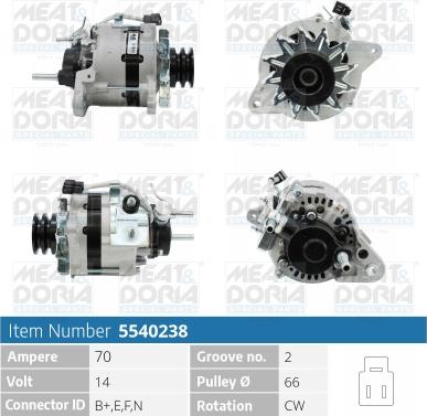 Meat & Doria 5540238 - Alternatore autozon.pro