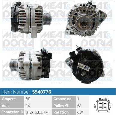 Meat & Doria 5540776 - Alternatore autozon.pro