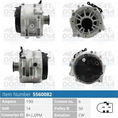 Meat & Doria 5560082 - Alternatore autozon.pro