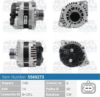 Meat & Doria 5560273 - Alternatore autozon.pro