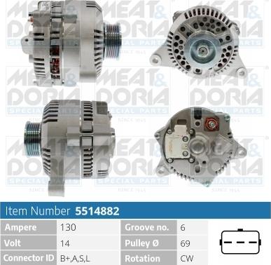 Meat & Doria 5514882 - Alternatore autozon.pro