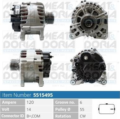 Meat & Doria 5515495 - Alternatore autozon.pro