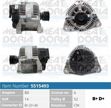 Meat & Doria 5515493 - Alternatore autozon.pro