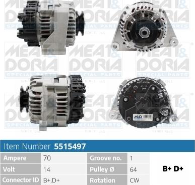 Meat & Doria 5515497 - Alternatore autozon.pro