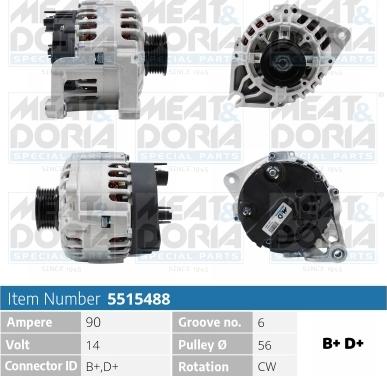 Meat & Doria 5515488 - Alternatore autozon.pro