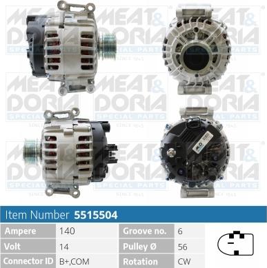 Meat & Doria 5515504 - Alternatore autozon.pro