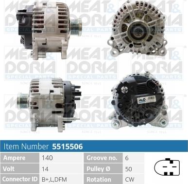 Meat & Doria 5515506 - Alternatore autozon.pro