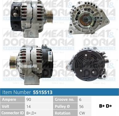 Meat & Doria 5515513 - Alternatore autozon.pro