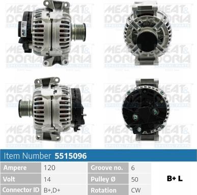 Meat & Doria 5515096 - Alternatore autozon.pro