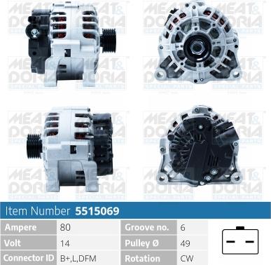 Meat & Doria 5515069 - Alternatore autozon.pro