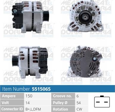 Meat & Doria 5515065 - Alternatore autozon.pro