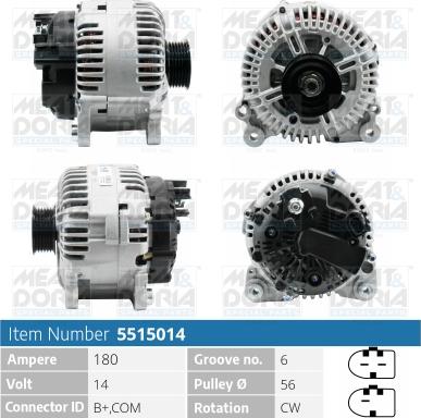 Meat & Doria 5515014 - Alternatore autozon.pro