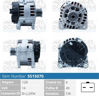 Meat & Doria 5515070 - Alternatore autozon.pro