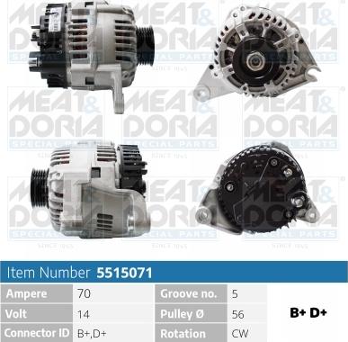 Meat & Doria 5515071 - Alternatore autozon.pro