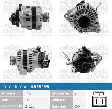 Meat & Doria 5515195 - Alternatore autozon.pro