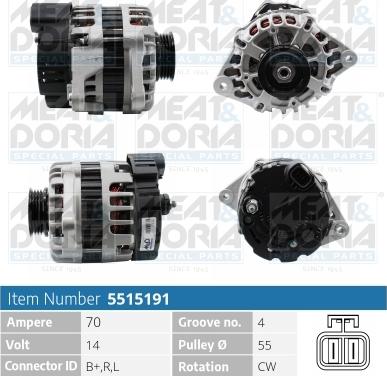 Meat & Doria 5515191 - Alternatore autozon.pro