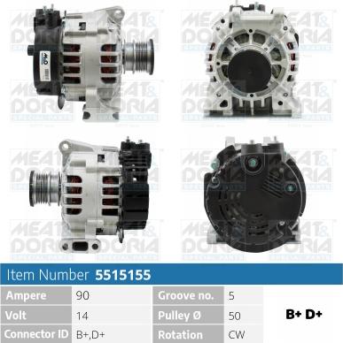 Meat & Doria 5515155 - Alternatore autozon.pro