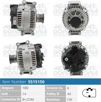 Meat & Doria 5515150 - Alternatore autozon.pro