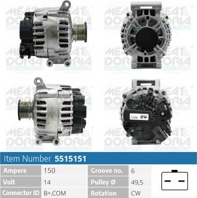 Meat & Doria 5515151 - Alternatore autozon.pro