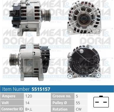 Meat & Doria 5515157 - Alternatore autozon.pro